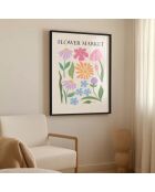 Dipinto del mercato dei fiori IV - 50x70 cm