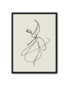 Dipinto di donna con linea XVI - 50x70 cm