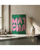 Peinture du matcha rose - 50x70 cm