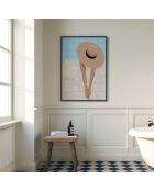 Peinture au bord de la piscine se détendre - 50x70 cm