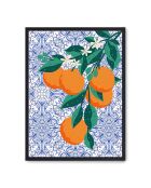 Dipinto raffigurante un grappolo di arance - 50x70 cm