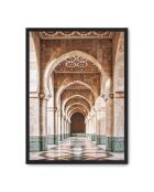 Peinture d'architecture marocaine - 50x70 cm