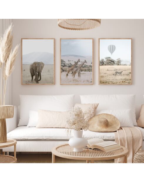 Set bestaande uit drie frames met Marco Roble - 50x70 cm