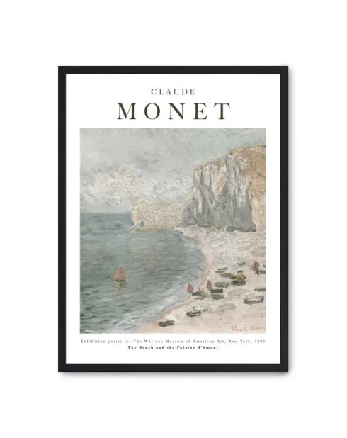 Dipingere la spiaggia e la scogliera di Amont - 50x70 cm