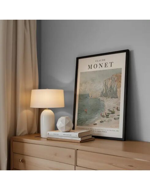 Dipingere la spiaggia e la scogliera di Amont - 50x70 cm