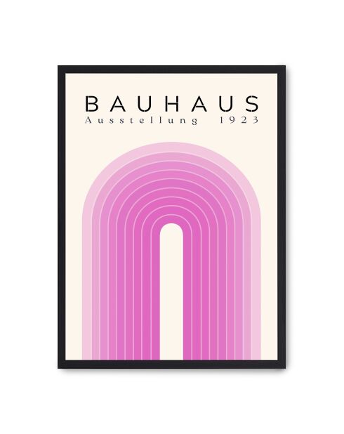 Vernice rosa Bauhaus I -50x70 cm