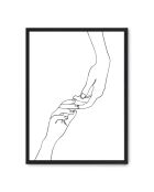 Linea dipinta a mano I -50x70 cm