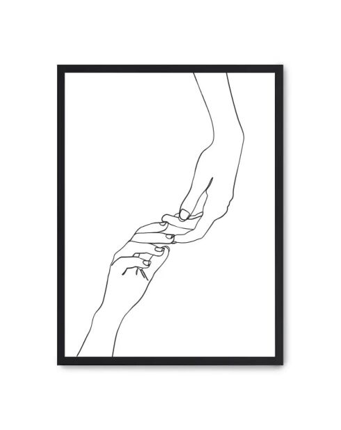 Linea dipinta a mano I -50x70 cm