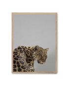 Leopardo dipinto - 50x70 cm