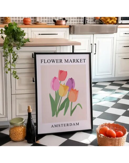 Dipinto mercato dei fiori I X - 50x70 cm