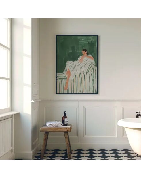 Peinture verte détente - 50x70 cm