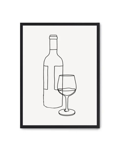 Peinture sur vin - 50x70 cm