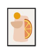 Pittura astratta con frutta - 50x70 cm