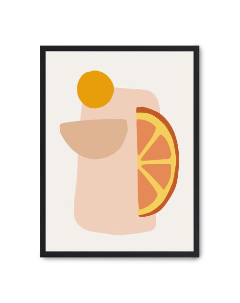 Pittura astratta con frutta - 50x70 cm