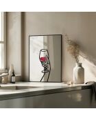 Pittura al vino rosso - 50x70 cm