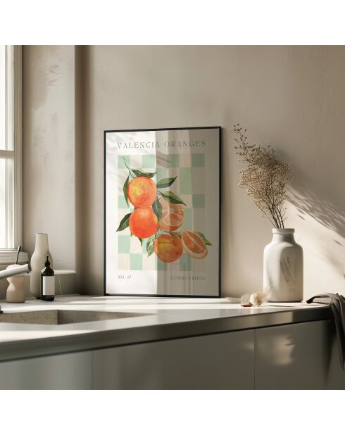 Peinture d'oranges de Valence - 50x70 cm