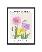 Schilderij bloemenmarkt X - 50x70 cm