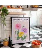 Schilderij bloemenmarkt X - 50x70 cm