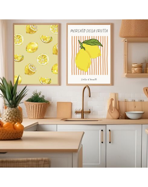 Ensemble composé de deux cadre avec marco roble - 50x70 cm