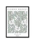 Gemälde Blumenmarkt - 50x70 cm