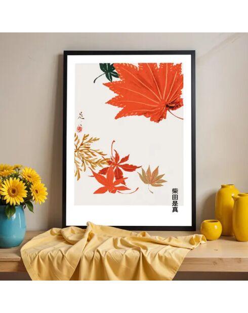 Pittura con foglie d'autunno - 50x70 cm