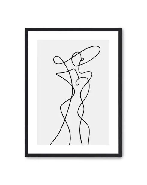 Dipinto di donna con linea VIII - 50x70 cm