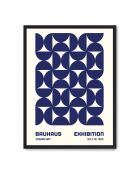 Dipinto delle forme blu del Bauhaus I -50x70 cm