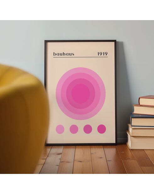 Vernice rosa Bauhaus II - 50x70 cm