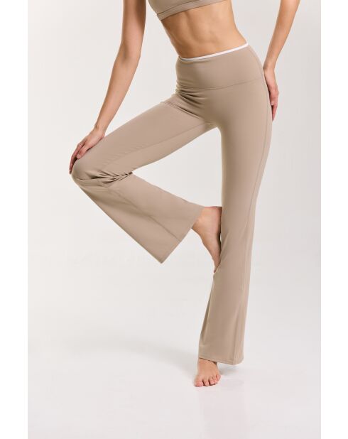 Beigefarbene Leggings Flair Yska