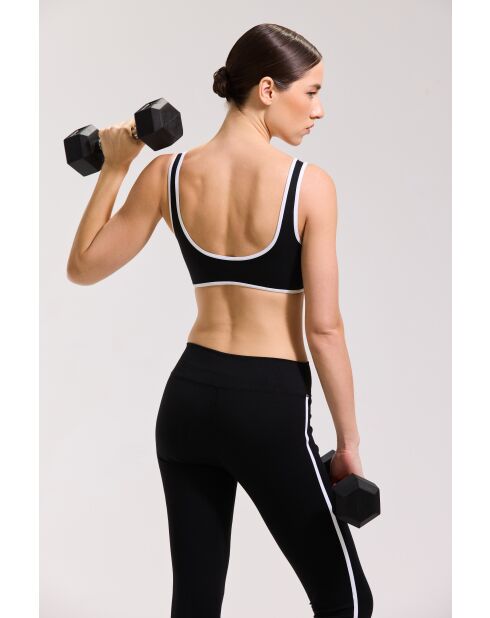 Schwarze Flow-Leggings