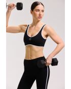 Schwarze Flow-Leggings