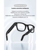 Lunettes Connectées AI avec Caméra 8MP & Audio Bluetooth