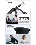 Lunettes Connectées AI avec Caméra 8MP & Audio Bluetooth
