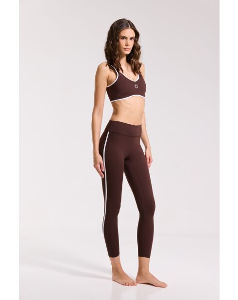 Braune Flow-Leggings
