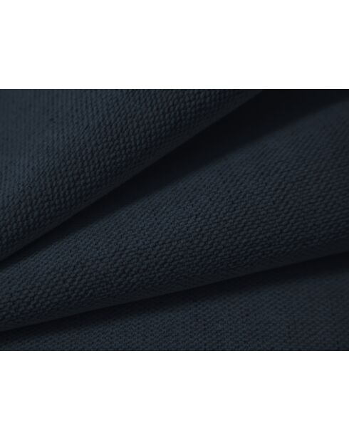 Lit coffre en velours avec tête de lit Cameron bleu foncé - 226x166x95 cm