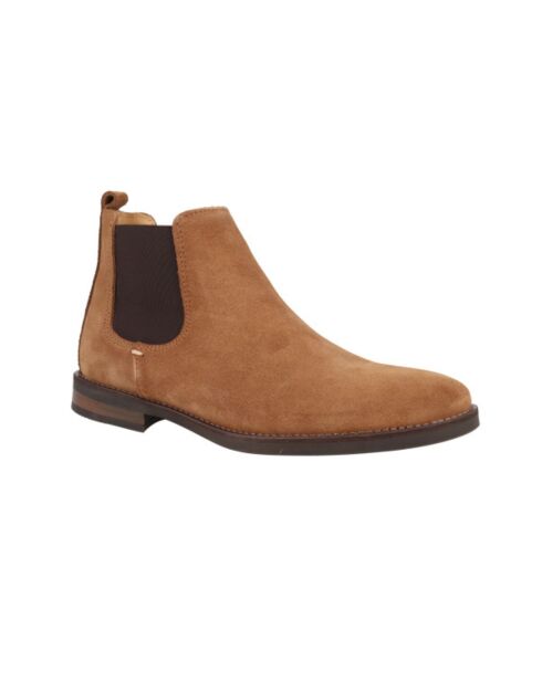 Bottines Chelsea Sebron en daim marron
