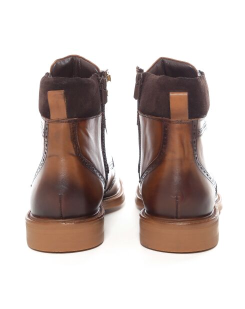 Boots Nisti en cuir marron