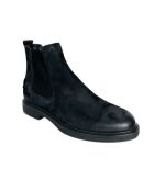 Tomel schwarze Lederstiefel