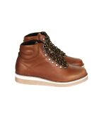 Bruine leren tankerlaarzen