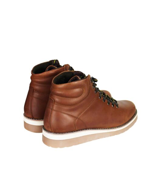 Bruine leren tankerlaarzen