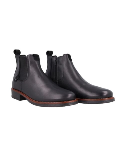 Boots Palimens Chelsea en cuir noires