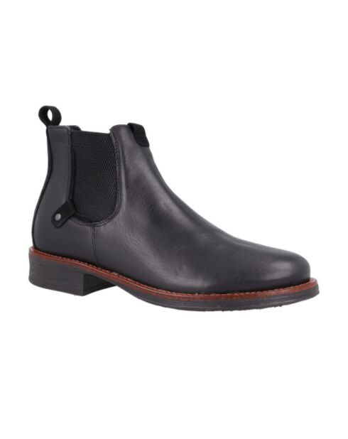 Boots Palimens Chelsea en cuir noires