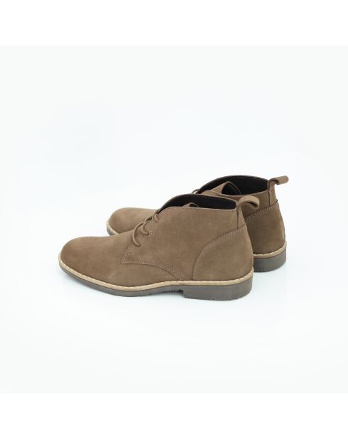 Stivali Morlis in pelle marrone