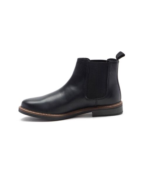 Boots Chelsea Vipame en cuir noires