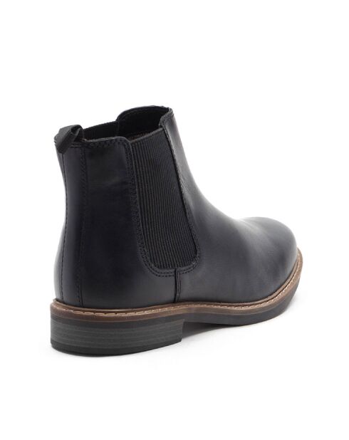 Boots Chelsea Vipame en cuir noires