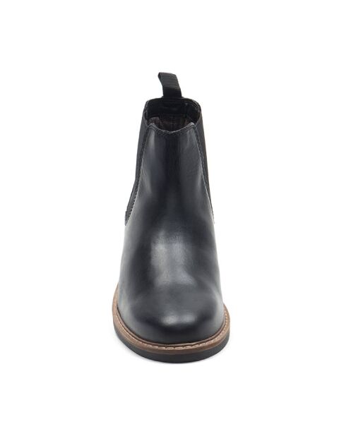 Boots Chelsea Vipame en cuir noires