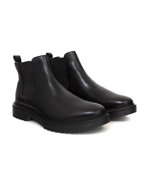 Boots Bernal Chelsea en cuir noires