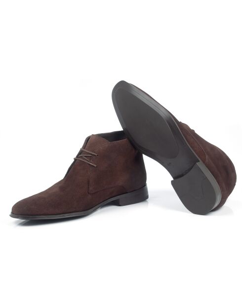 Braune Wildlederstiefel Saroti