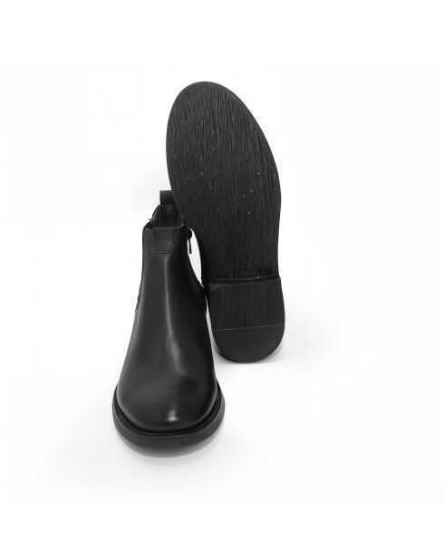 Boots Chelsea Mofor en cuir noires