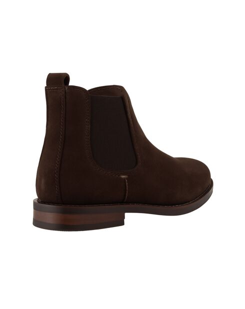 Boots Chelsea Sebron en daim marron